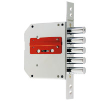 Замок врезной сувальдный ЗВ8-6 ЛК5/15 (лев.), 5 кл. (дл. кл. 120 мм) /72262/