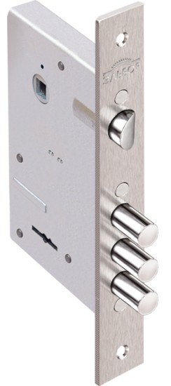 Замок врезной сувальдный с защёлкой Кремень 1.04.27, 5 кл. /00452/