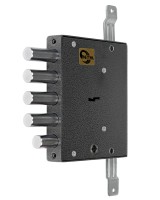 Замок врезной сувальдный с задвижкой ЗВ8 152.1.0 с тягами (без лицевой планки), 5 кл.