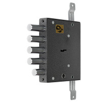 Замок врезной сувальдный с задвижкой ЗВ8 152.1.0 с тягами (без лицевой планки), 5 кл.