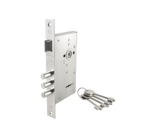 Замок врезной сувальдный с защёлкой ЗВ9-6, 4 кл. проверить кол-во ключей