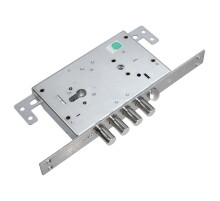 Корпус врезного замка с защёлкой ЗВ 72.16 Т с тягами. /128:4140/