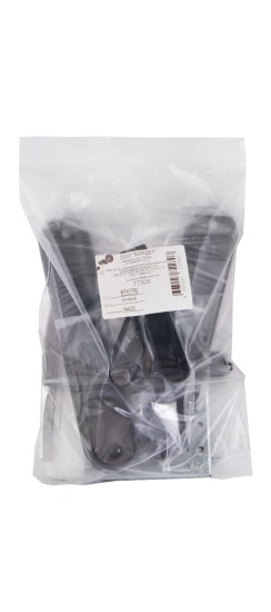 Замок врезной сувальдный с защёлкой в комплекте с ручкой ЗВ9-6/13 (черный глянец), 3 кл. /77305/