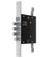Замок врезной сувальдный с защёлкой ЗВ9 144.1.0 с тягами, 5 кл.