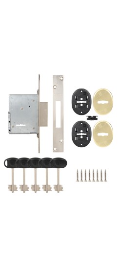 Замок врезной сувальдный 40.751.42 (с отв. планкой, без накладок)