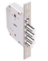 Замок врезной сувальдный с задвижкой и защёлкой Гранит 1.06.40 (левый), 5 кл. /00445/