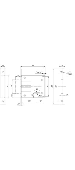 Замок врезной сувальдный ЗВ8 801.0.0, 5 кл.