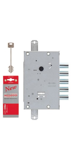 Замок врезной сувальдный NEW CAMBIO FACILE 57.655.48 (тех. упаковка), ключ 64 мм