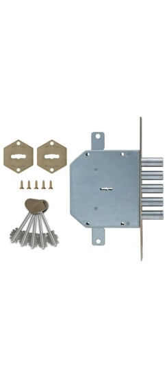 Замок врезной сувальдный 50.798-D (правый), ключ 40 мм, без накл.