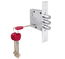 Замок врезной сувальдный 447/L , 5 кл. (кл. 75 мм)