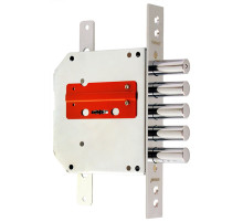 Замок врезной сувальдный ЗВ8-6 ПК5Т/15 с тягами (прав.), 5 кл. /72201/