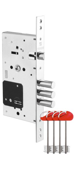 Замок врезной сувальдный MDV25/S-60.85.3R16 4key