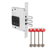 Замок врезной сувальдный TERMO MDV25/S-60.00.3R16 4 key (ключ удл. 120/75 мм)