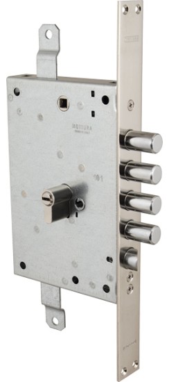 Корпус врезного замка с защёлкой 85.971-S RN (левый)