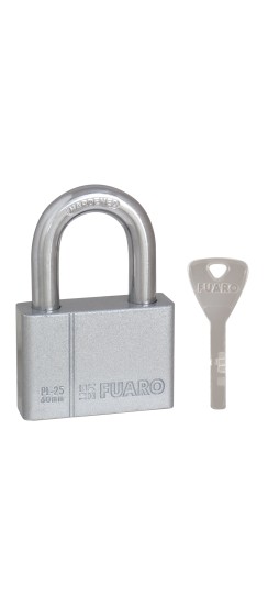 Замок навесной PL-PROTEC-2560 4 fin key (PL-2560) фин. /блистер