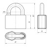 Замок навесной ВС2А
