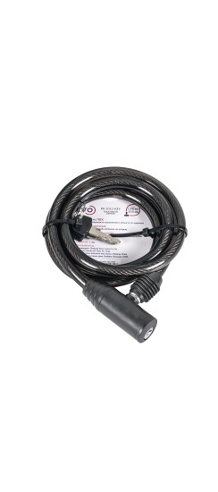 Замок тросовый PK-BIKE-1012-KEY (10х1200) 2key/подвес