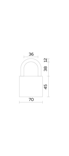 Замок навесной PL-WEATHER-1570 Black 4 fin key ( PL-15-70) диск. /блистер