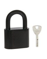 Замок навесной PL-WEATHER-1550 Black 4 fin key ( PL-15-50) диск. /блистер