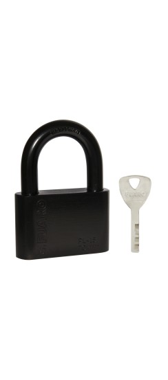 Замок навесной PL-WEATHER-1570 Black 4 fin key ( PL-15-70) диск. /блистер