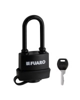 Замок навесной PL-WEATHER-3660 LS 3key BLACK удл. дужка, англ. /блистер