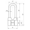 Замок навесной ВС4А-01