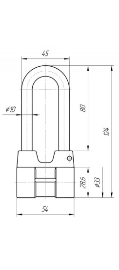 Замок навесной ВС4А-01