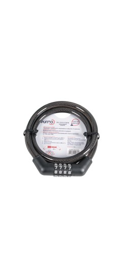 Замок тросовый PK-BIKE-1010-CODE (10х1000) /подвес