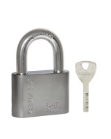 Замок навесной PL-WEATHER-1550 Nickel 4 fin key ( PL-15-50) диск. /блистер