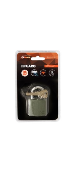 Замок навесной PL-PROTEC-0232 3key (PL-02-32) англ. /блистер