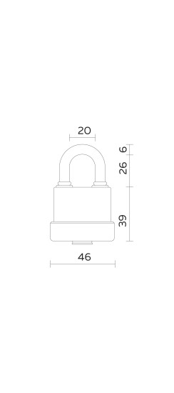 Замок навесной PL-WEATHER-3640 Black 3key (PL-3640) англ.