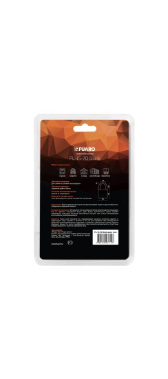Замок навесной PL-WEATHER-1570 Black 4 fin key ( PL-15-70) диск. /блистер