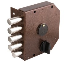 Замок накладной ЗВ 20.05 левый (5 кл. ЗК.503Н-02) ЗД без ответной планки. /120:501/