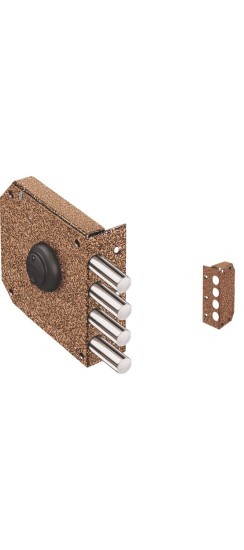 Замок накладной сувальдный Базальт 1.05.51.КМА (медный антик), 5 кл. /20425/
