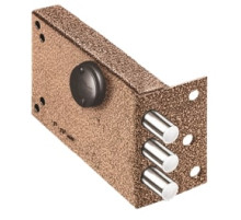 Замок накладной Лазурит 1.02.51.МА никель, сув., 3 риг., медный антик /39360/