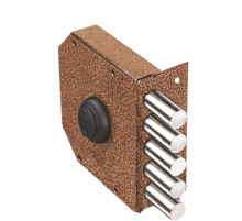 Замок накладной Гранит 1.06.51.МА никель, сув., 5 риг. /00423/