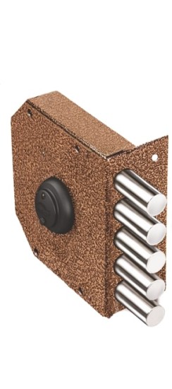 Замок накладной Гранит 1.06.51.МА никель, сув., 5 риг. /00423/