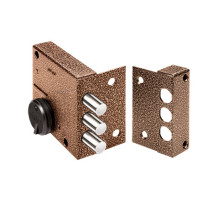 Замок накладной сувальдный Кремень 1.04.51.МА (медный антик)