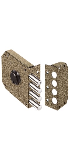 Замок накладной сувальдный Базальт 1.05.51.КМА (медный антик), 5 кл. /20425/