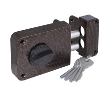 Замок накладной ЗН 1-3 медь