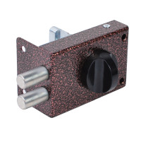 Замок накладной цилиндровый ЗН-1 2Р медь