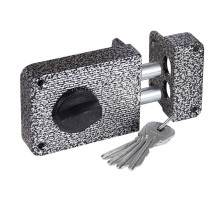 Замок накладной ЗН 1-3 серебро