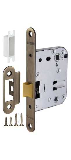 Защелка врезная PLASTP82-50 (P82-50) AB бронза