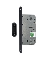 Защелка межкомнатная магнитная Soft 1М BL, черный матовый /128:5964/