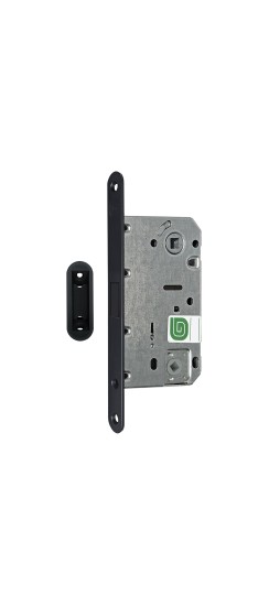 Защелка межкомнатная магнитная Soft 1М BL, черный матовый /128:5964/