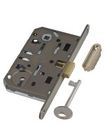 B06101.50.12.640 Корпус врезного замка под ключ (ант. бр.) MEDIANA POLARIS с отв. пл. (скин)