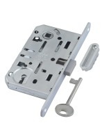 B06101.50.34.640 Корпус врезного замка под кл.. (мат. хром) MEDIANA POLARIS с отв. планкой (скин)