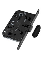 B06102.50.93.640 Защелка врезная WC (черный) MEDIANA POLARIS с отв. планкой (скин)