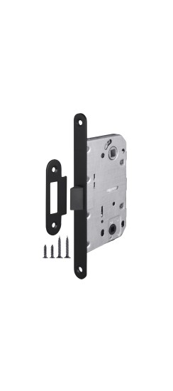 Защелка врезная PLASTLP96WC-50 BL черный