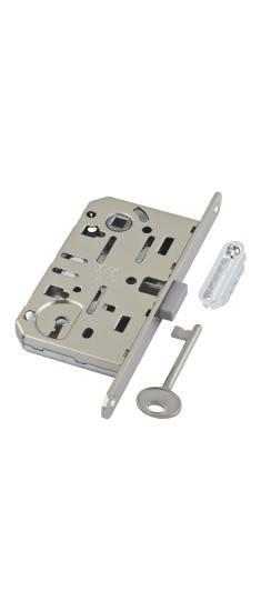 B06101.50.06.640 Корпус врезного замка под кл. (никель) MEDIANA POLARIS с отв. планкой (скин)